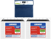 Luminous Optiums 3500+(3KVA/24V)+RC 18000 PRO / 150ah Battery *2Nos