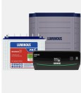 Luminous Inverter & Battery Combo with Trolley Luminous  Zelio+ 1150 (900VA/12V) Pure Sine Wave Inverter + RC18000 150Ah Tall Tubular Battery