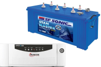 Inverter Battery Combo Microtek Super Power Digital UPS Model 1100 -12V (950VA) Inverter & ST60S150 Tubular Battery - 12V 150AH